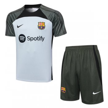 maglia Barcellona formazione grigio chiaro 2024