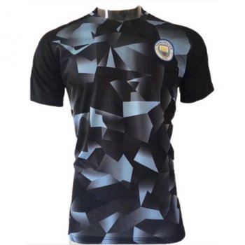 maglia Manchester City formazione Nero e blu 2018