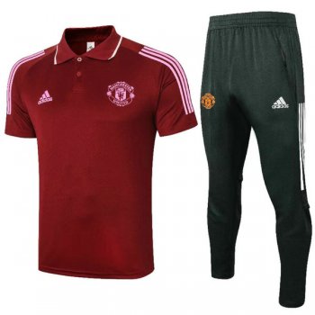 maglia Manchester United Polo rosso 2021