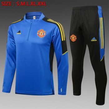 maglia Manchester United formazione manica lunga blu 2023