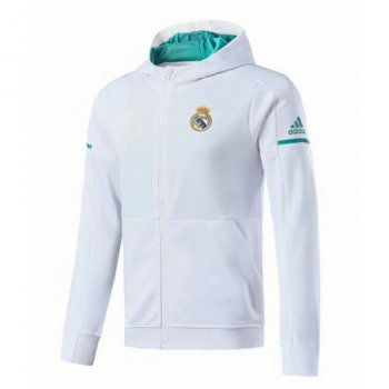 maglia Real Madrid Giacca Con un tappo bianco 2018