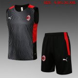 maglia gilet Milan Nero 2022