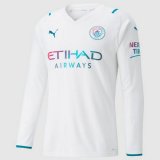 seconda maglia Manchester City manica lunga 2022