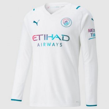 seconda maglia Manchester City manica lunga 2022