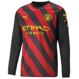 seconda maglia Manchester City manica lunga 2023