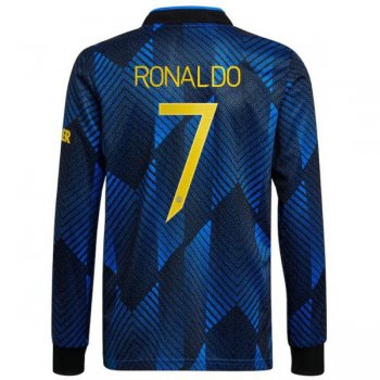 terza maglia Manchester United manica lunga Ronaldo-01 2022