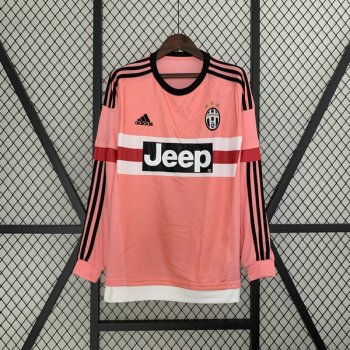 Seconda maglia Juventus Retro manica lunga 2015 2016 Rosa