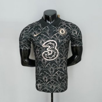 Versione del giocatore maglia Chelsea Oro nero 2023