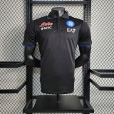 Versione del giocatore maglia Napoli POLO Nero 2024