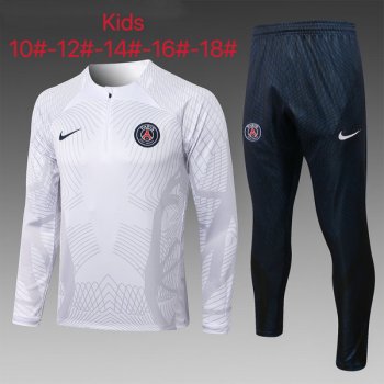 maglia PSG formazione manica lunga bambino Bianco 2023