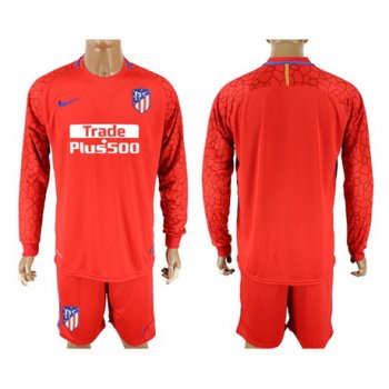 portiere maglia Atletico Madrid manica lunga rosso 2018