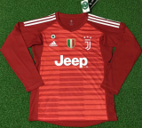 portiere maglia juve manica lunga rosso 2019