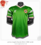 prima maglia Irlanda Retro 1988 verde