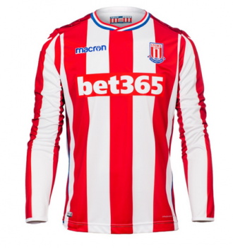 prima maglia Stoke City manica lunga 2018