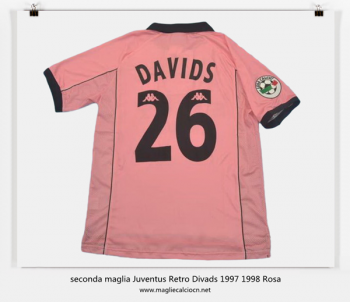 seconda maglia Juventus Retro Divads 1997 1998 Rosa