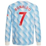 seconda maglia Manchester United manica lunga Ronaldo 2022