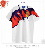 seconda maglia Scozia Retro 1991-93 bianca