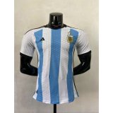 Versione del giocatore maglia Argentina 3 Stelle casa 2023