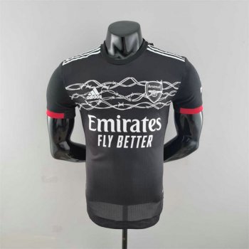 Versione del giocatore maglia Arsenal Nero 2023