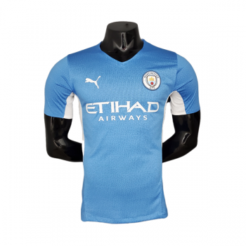 Versione del giocatore maglia Manchester City casa 2022