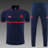 maglia Bayern Monaco Polo Strisce rosse blu scuro 2023