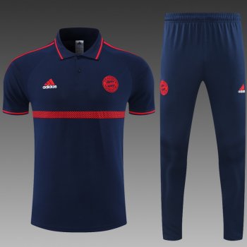 maglia Bayern Monaco Polo Strisce rosse blu scuro 2023