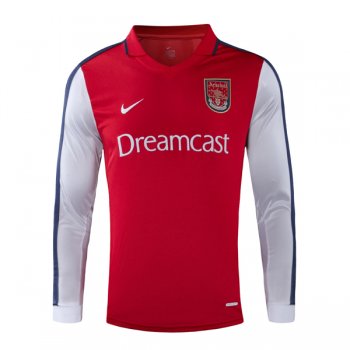 prima maglia Arsenal Retro manica lunga 2000-01