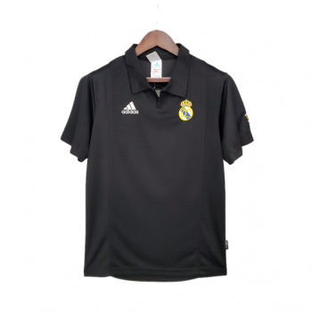 seconda maglia Real Madrid Retro Champions League 2002 2003 nero