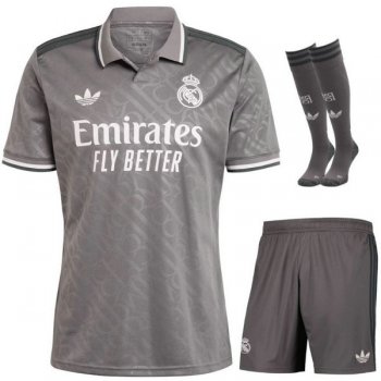 terza maglia Real Madrid bambino 2025 con calze