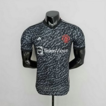 Versione del giocatore maglia Manchester United Nero-01 2023