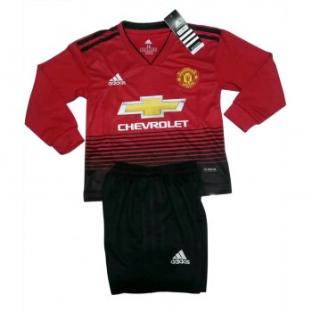 prima maglia Manchester United manica lunga bambino 2019