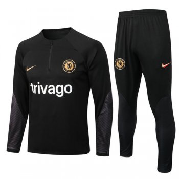 maglia Chelsea formazione manica lunga Nero 2023