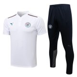 maglia Manchester City Polo bianco 2022