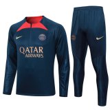 maglia PSG formazione manica lunga Blu scuro-01 2024