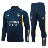 maglia Real Madrid formazione manica lunga Blu scuro-01 2024