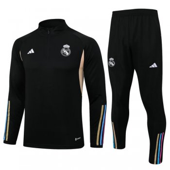 maglia Real Madrid formazione manica lunga Nero 2024