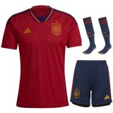 prima maglia Spagna bambino 2023 con calze