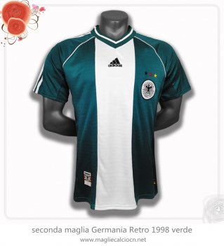 seconda maglia Germania Retro 1998 verde