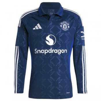 seconda maglia Manchester United manica lunga 2025