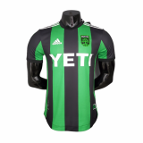 Versione del giocatore maglia Austin nera e verde 2022