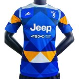 Versione del giocatore maglia Juventus blu 2023