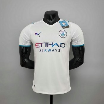 Versione del giocatore maglia Manchester City seconda 2022