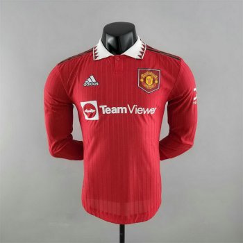 Versione del giocatore maglia Manchester United ML casa 2023