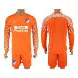 maglia Atletico Madrid manica lunga arancione 2018