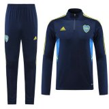 maglia Boca Juniors formazione manica lunga blu navy 2023