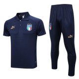 maglia Italia Polo Blu scuro 2024