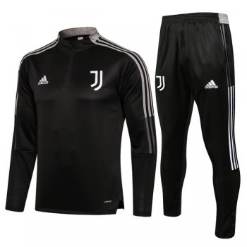 maglia Juve formazione manica lunga Nero-01 2022