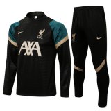 maglia Liverpool formazione manica lunga nero 2022