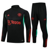 maglia Manchester United formazione manica lunga Nero 2024