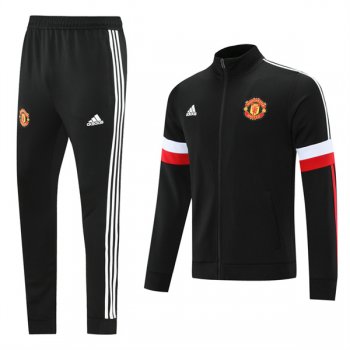 maglia Manchester United Giacca nero bianco rosso 2022